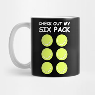 Check Out My Six Pack - Tennis Balls Mug